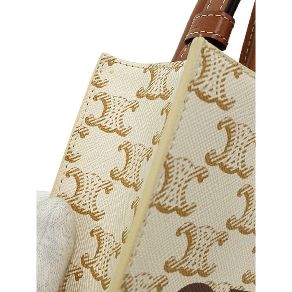 Celine Triomphe Canvas Vertical Cabas Bag - Picture 6 of 9